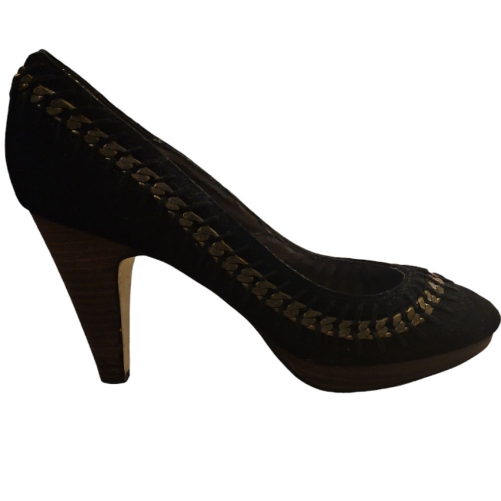 Steve Madden Luxe - Suede and Chain Heels